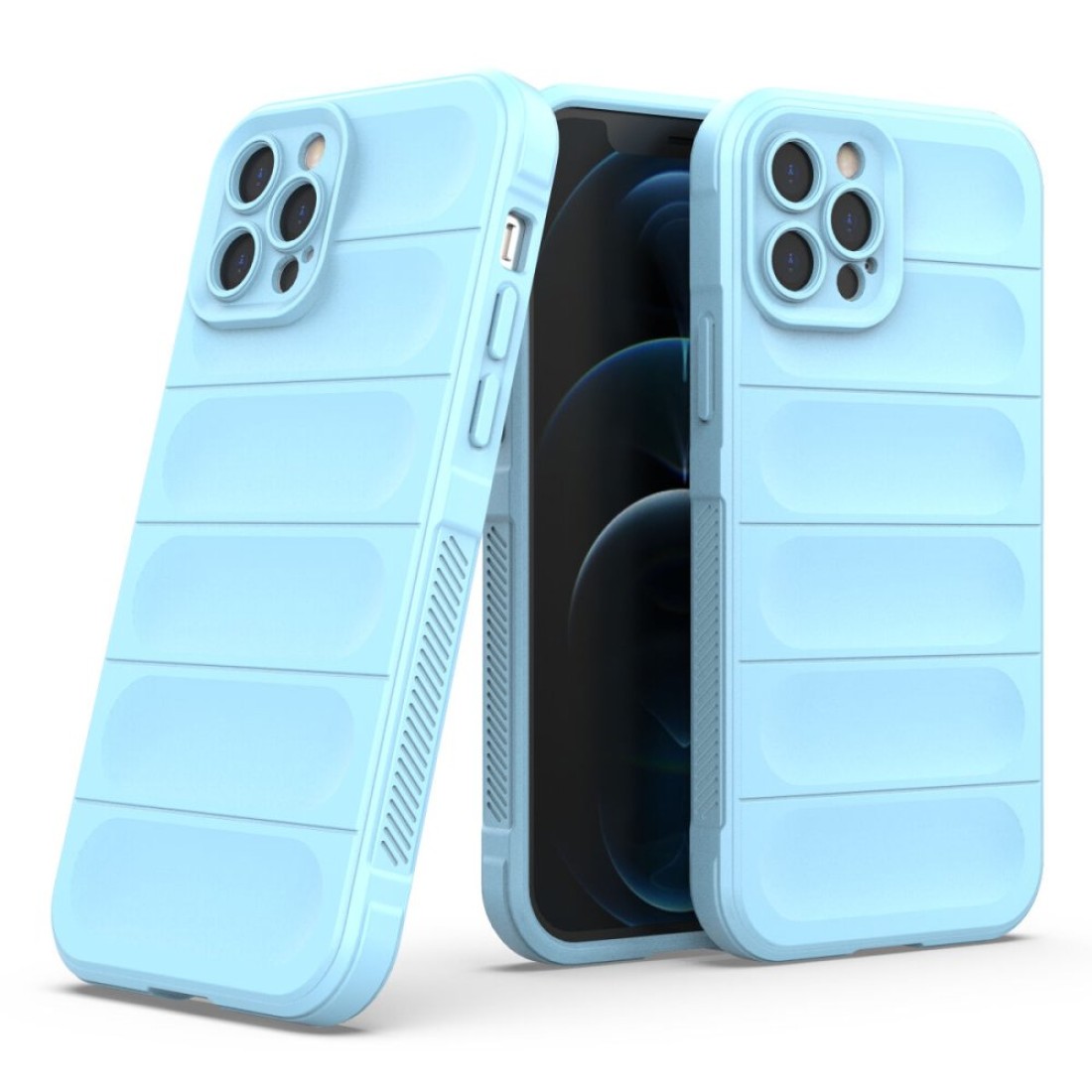 iPhone 12 Pro Kılıf Optimum Silikon - Sky Blue iPhone 12 Pro Kılıf Optimum Silikon - Sky Blue