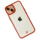 iPhone 14 Plus Kılıf Liva Lens Silikon - Kırmızı iPhone 14 Plus Kılıf Liva Lens Silikon - Kırmızı