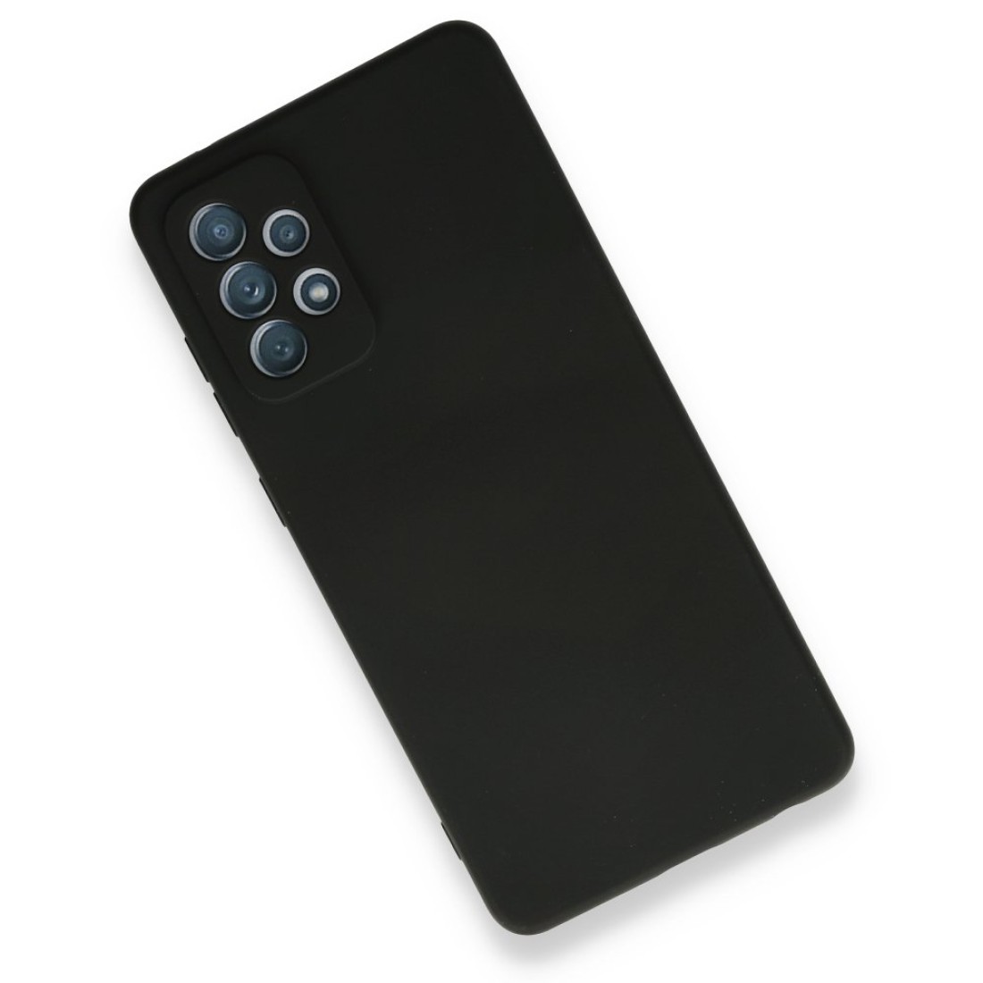  Samsung Galaxy A72 Kılıf Nano içi Kadife Silikon - Siyah