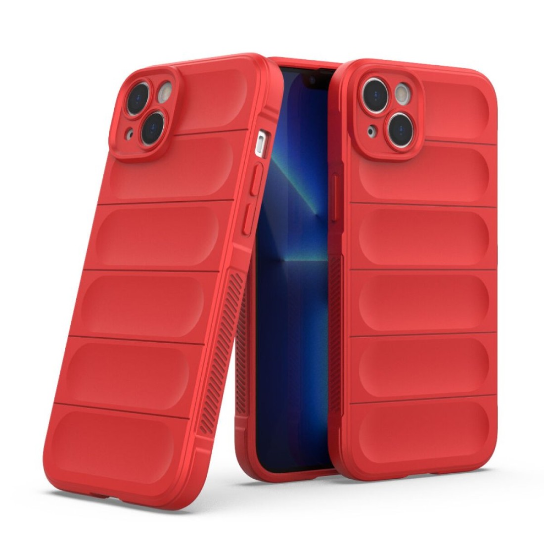  iPhone 15 Kılıf Optimum Silikon - Kırmızı