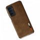  Samsung Galaxy M13 Kılıf Loop Deri Silikon - Kahverengi