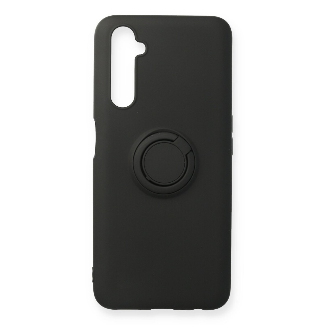 Realme 6 Pro Kılıf Viktor Yüzüklü Silikon - Siyah Realme 6 Pro Kılıf Viktor Yüzüklü Silikon - Siyah