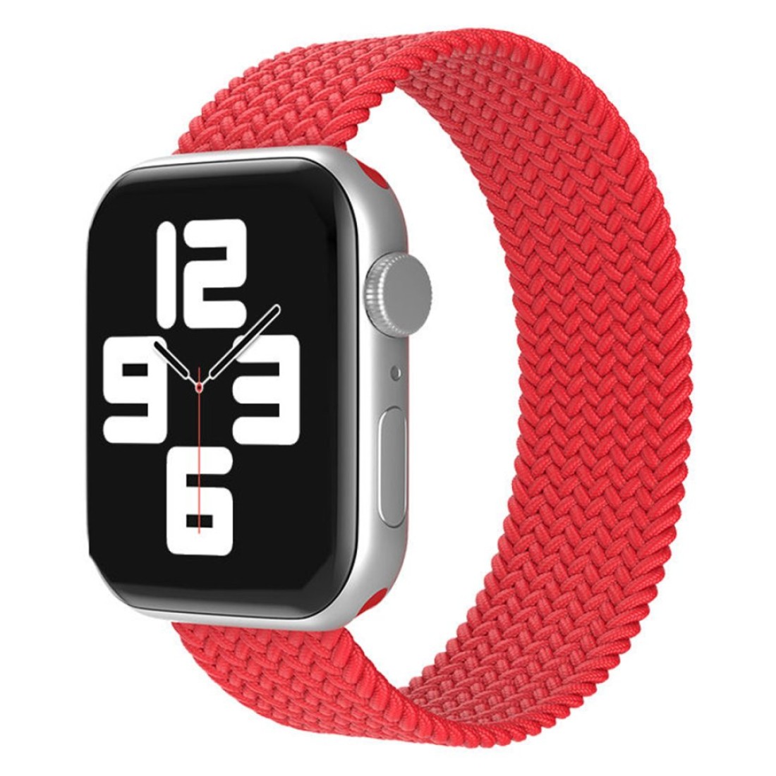  Apple Watch 38mm Ayarlı Solo Silikon Kordon - Kırmızı