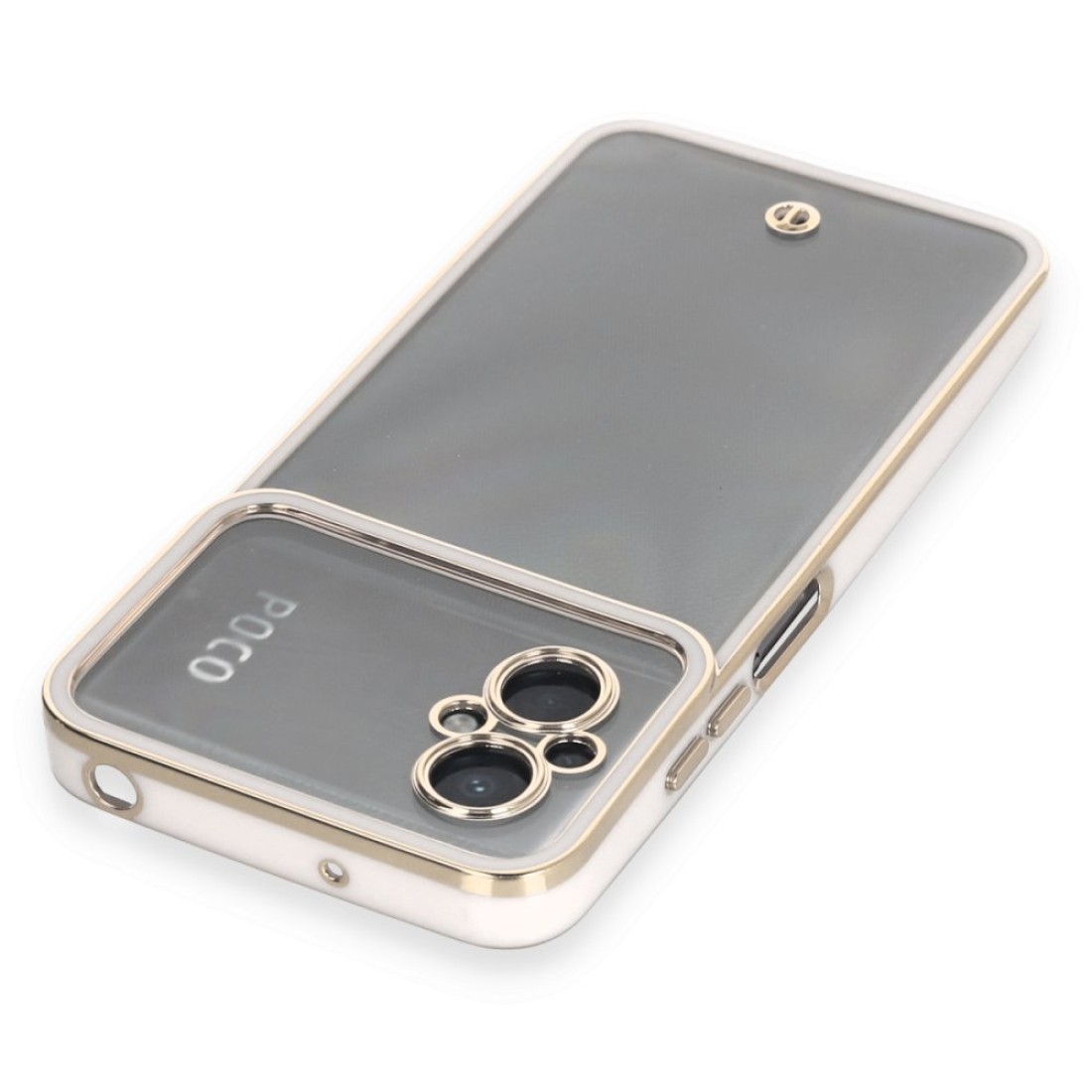  Xiaomi Poco M5 Kılıf Liva Lens Silikon - Beyaz