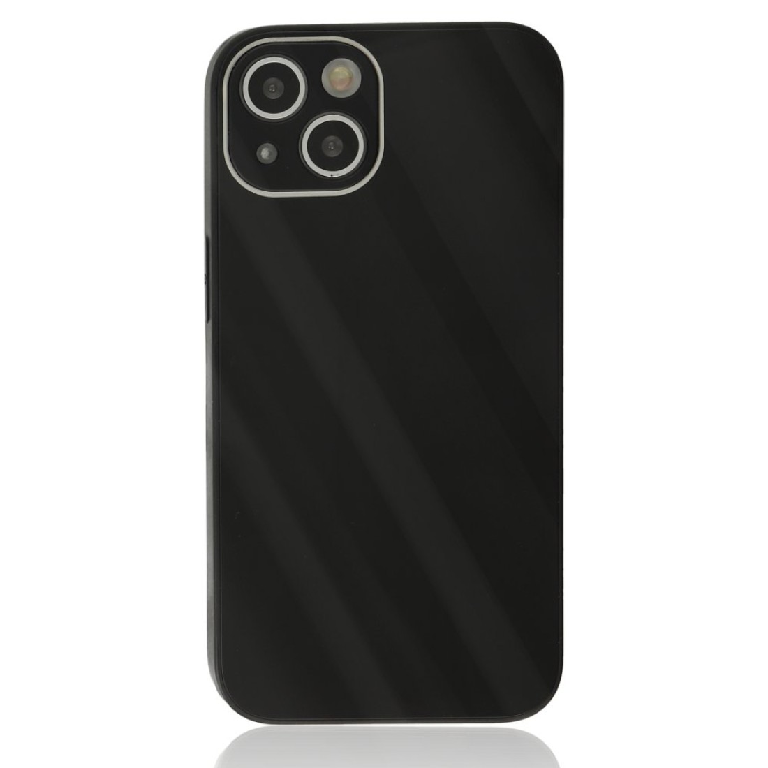  iPhone 14 Plus Kılıf Glass Kapak - Siyah