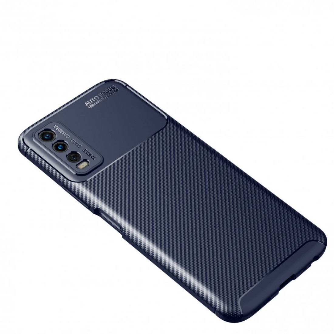  Vivo Y11S Kılıf Auto Focus Karbon Kapak - Lacivert