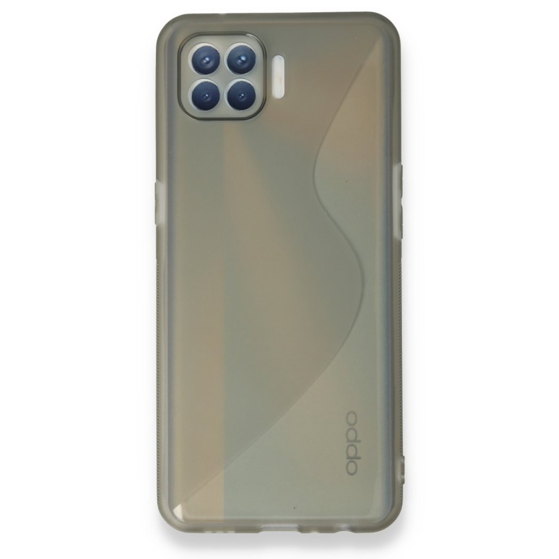  Oppo Reno 4 Lite Kılıf S Silikon - Gri