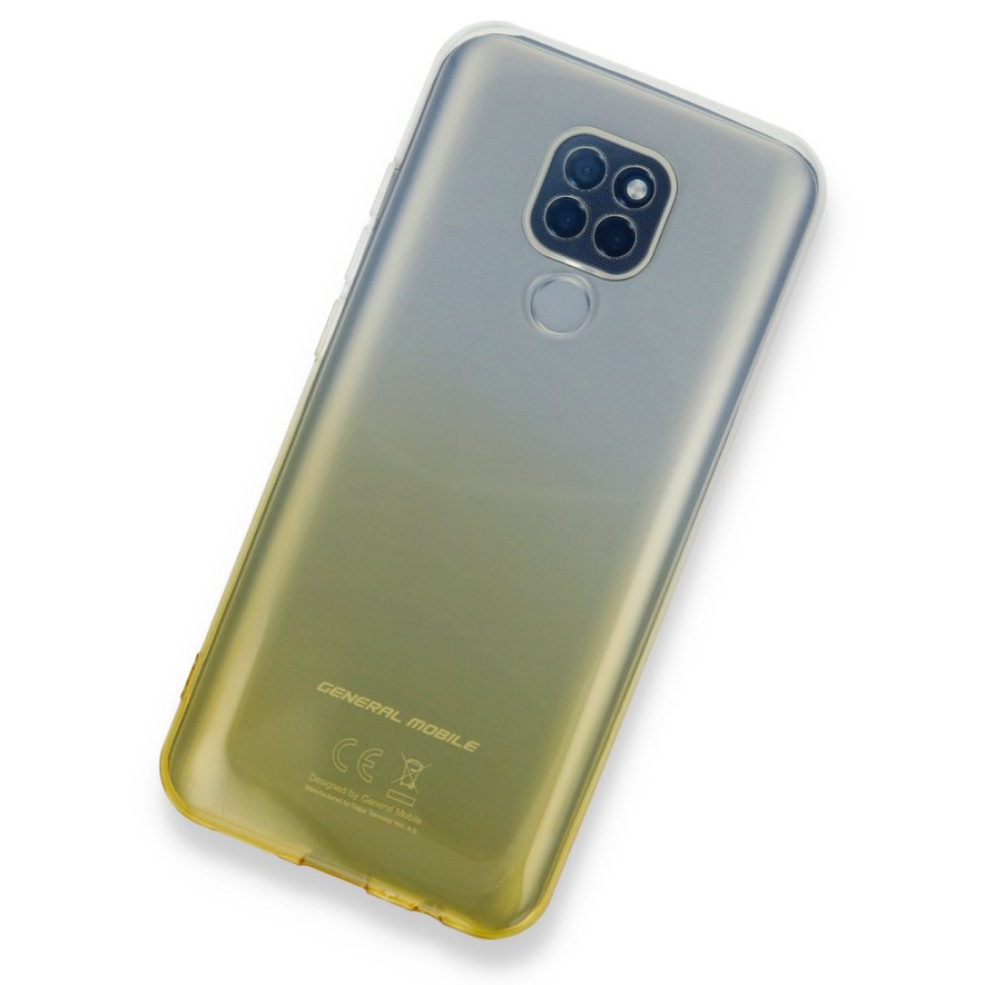  General Mobile GM 20 Kılıf Lüx Çift Renkli Silikon - Sarı
