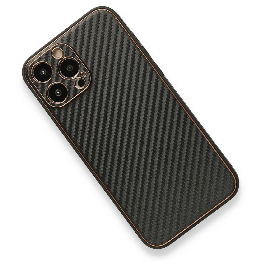 iPhone 13 Pro Max Kılıf Coco Karbon Silikon - Siyah iPhone 13 Pro Max Kılıf Coco Karbon Silikon - Siyah