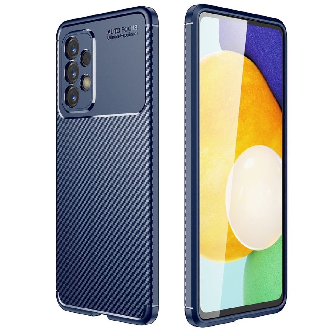  Samsung Galaxy A53 5G Kılıf Auto Focus Karbon Kapak - Lacivert