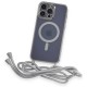 iPhone 12 Pro Kılıf Divo Lazer Askılı Magsafe Kapak - Gümüş iPhone 12 Pro Kılıf Divo Lazer Askılı Magsafe Kapak - Gümüş
