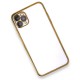  iPhone 11 Pro Kılıf Razer Lensli Silikon - Gold