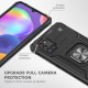  Samsung Galaxy A31 Kılıf Zegna Yüzüklü Silikon Kapak - Siyah