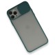  iPhone 11 Pro Kılıf Palm Buzlu Kamera Sürgülü Silikon - Yeşil