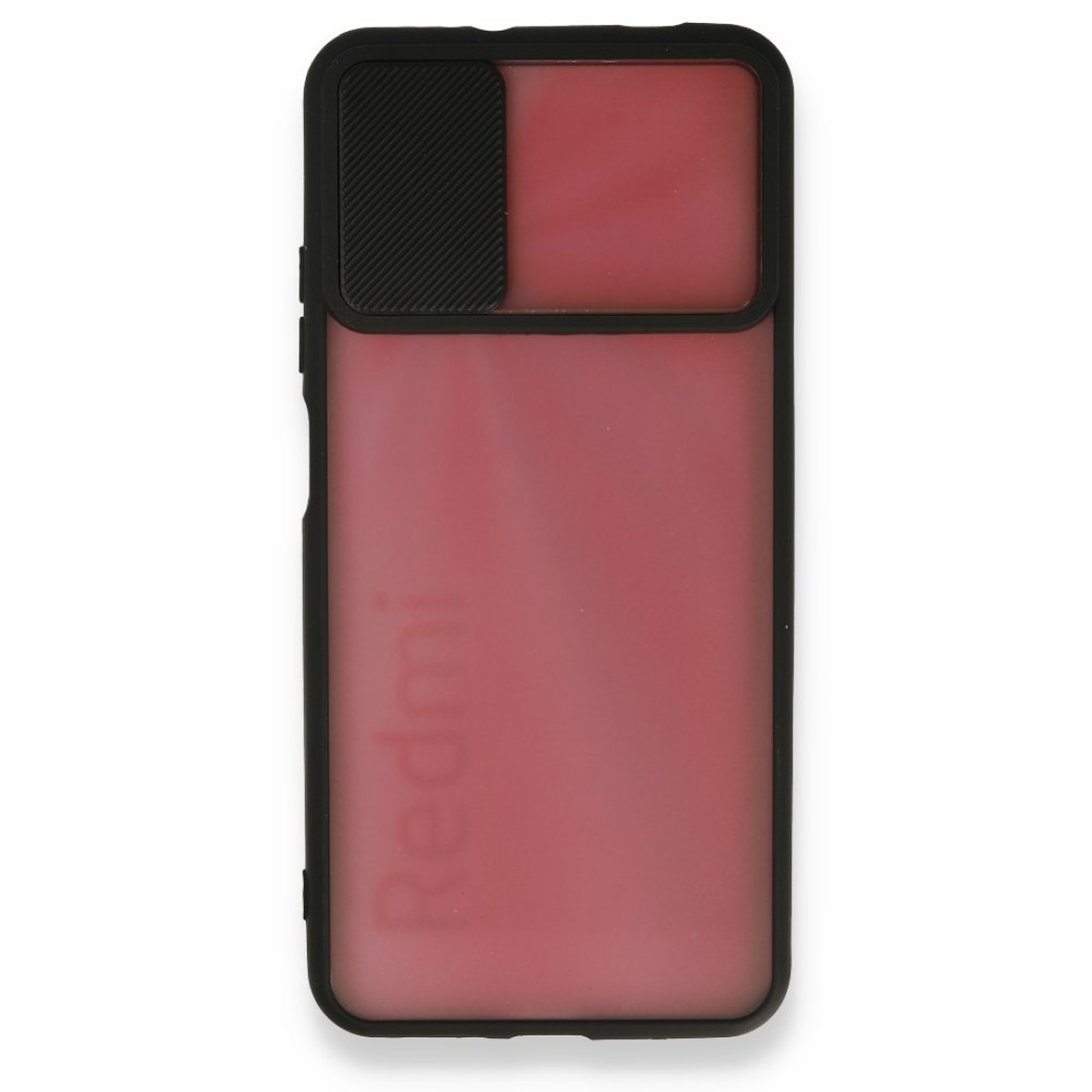  Xiaomi Redmi 9T Kılıf Palm Buzlu Kamera Sürgülü Silikon - Siyah