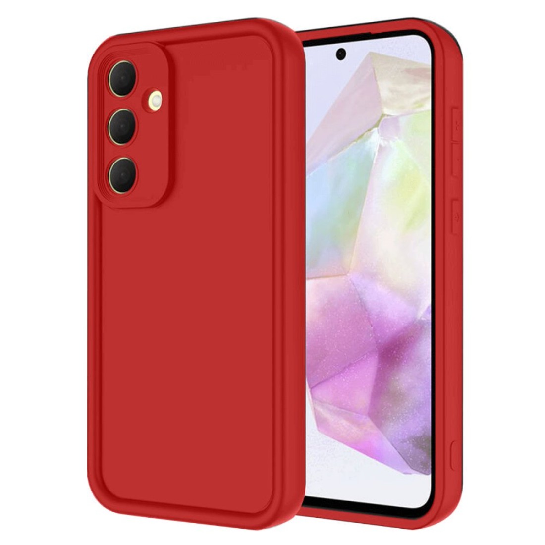  Samsung Galaxy A16 5G Kılıf Viera Silikon - Kırmızı
