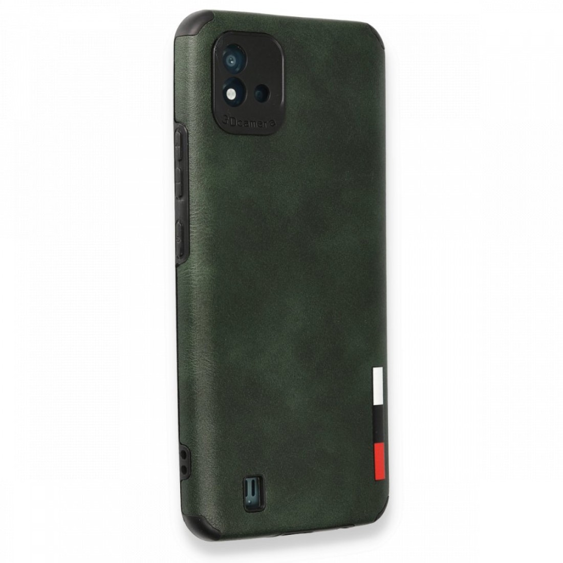  Realme C11 2021 Kılıf Loop Deri Silikon - Yeşil