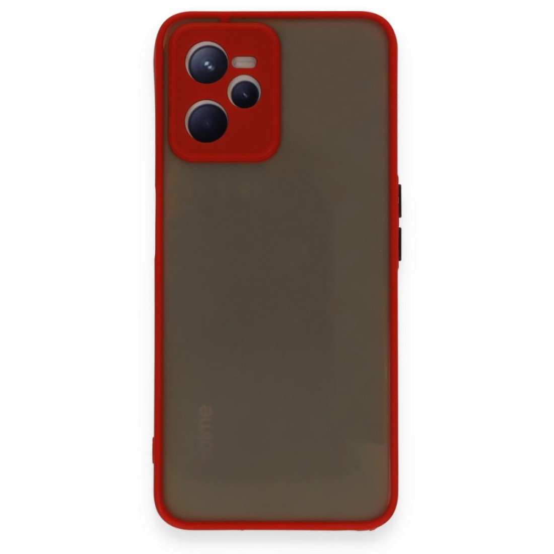  Realme C35 Kılıf Montreal Silikon Kapak - Kırmızı