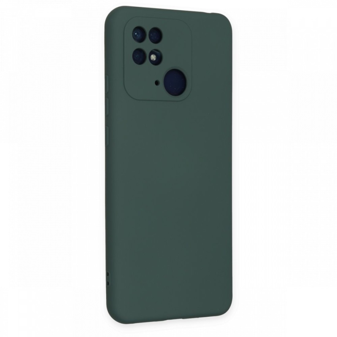  Xiaomi Redmi 10C Kılıf Nano içi Kadife Silikon - Koyu Yeşil