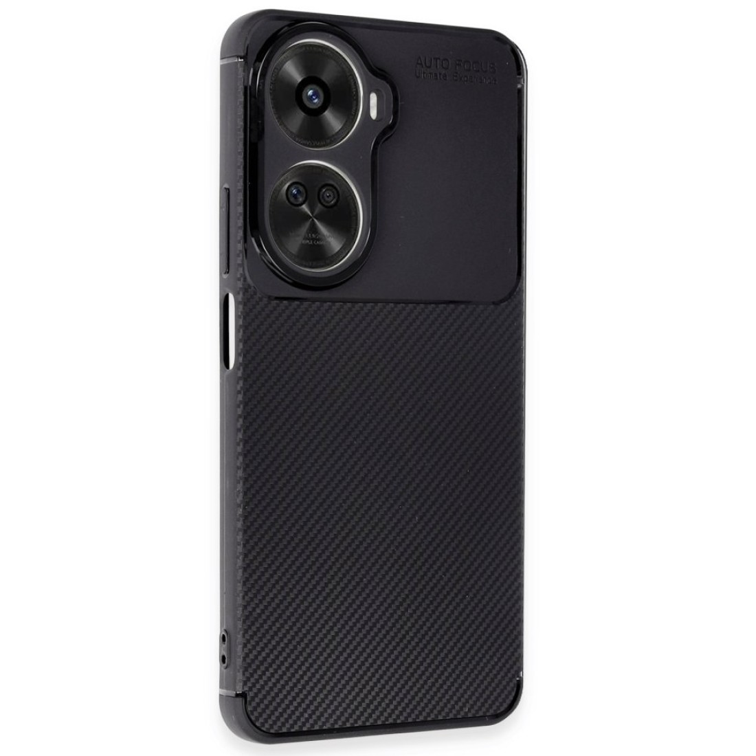  Huawei Nova 12 SE Kılıf Auto Focus Karbon Kapak - Siyah