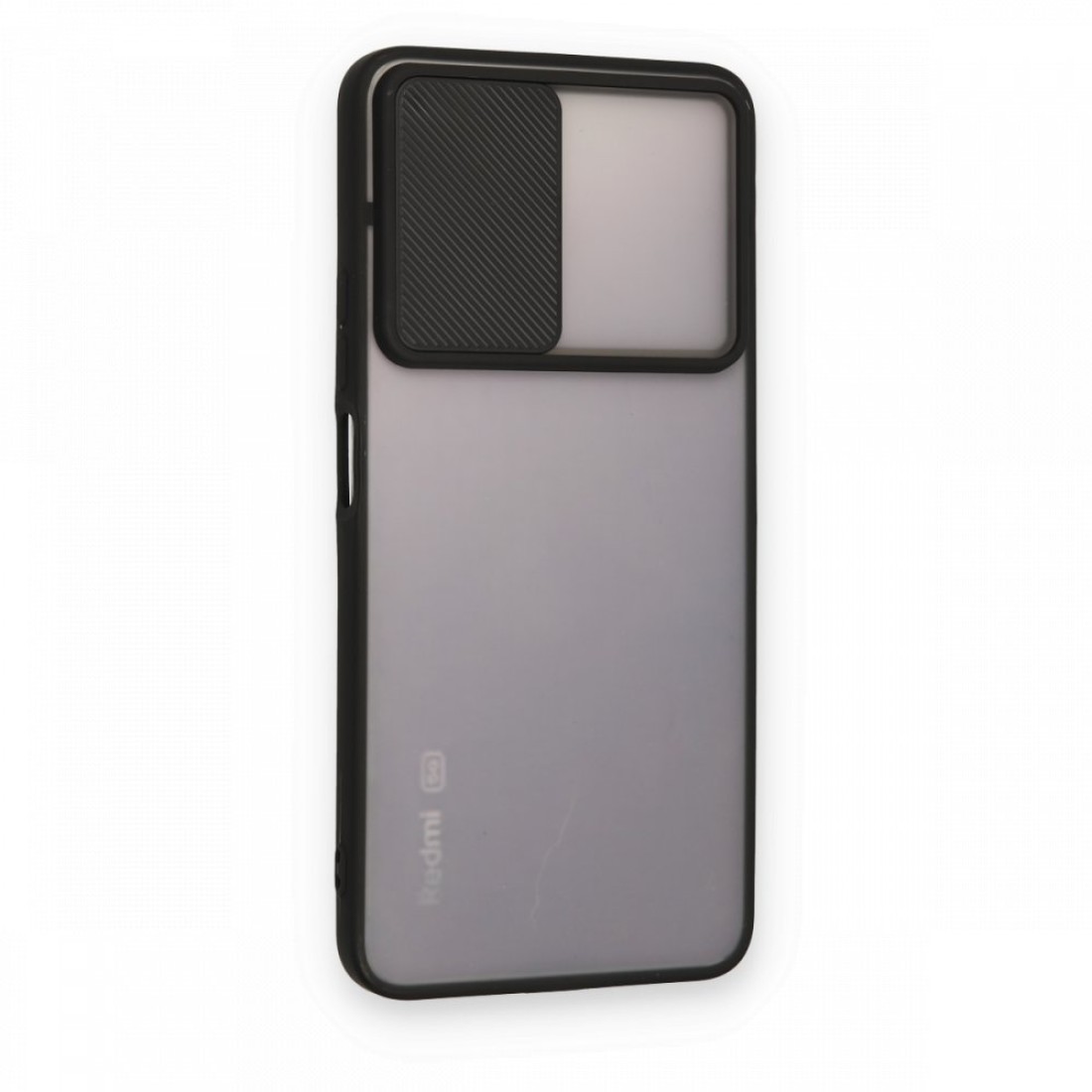  Xiaomi Redmi Note 11 Pro Plus 5G Kılıf Palm Buzlu Kamera Sürgülü Silikon - Siyah