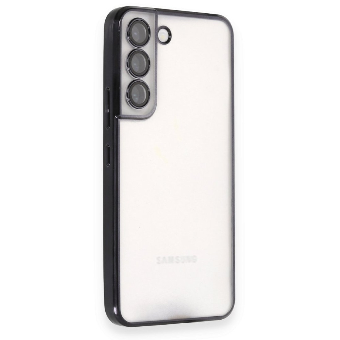  Samsung Galaxy S22 Kılıf Razer Lensli Silikon - Siyah