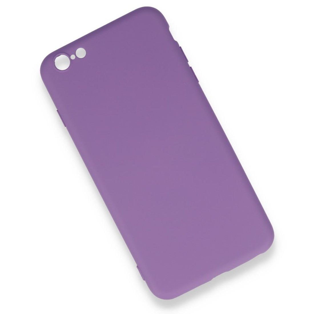  iPhone 6 Plus Kılıf Nano içi Kadife Silikon - Mor