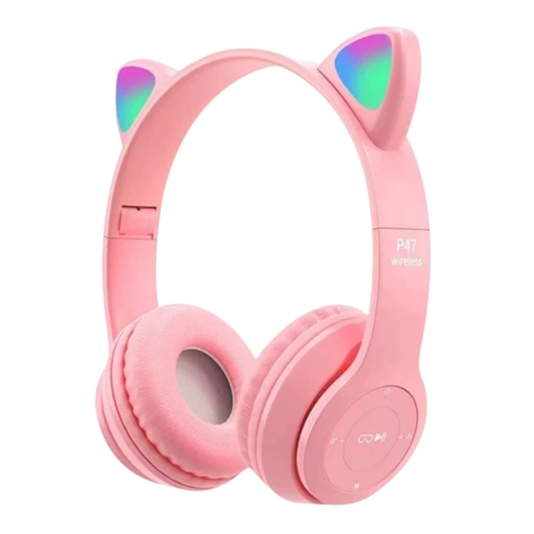  P47M Kablosuz Kedi Kulaklık - Pembe