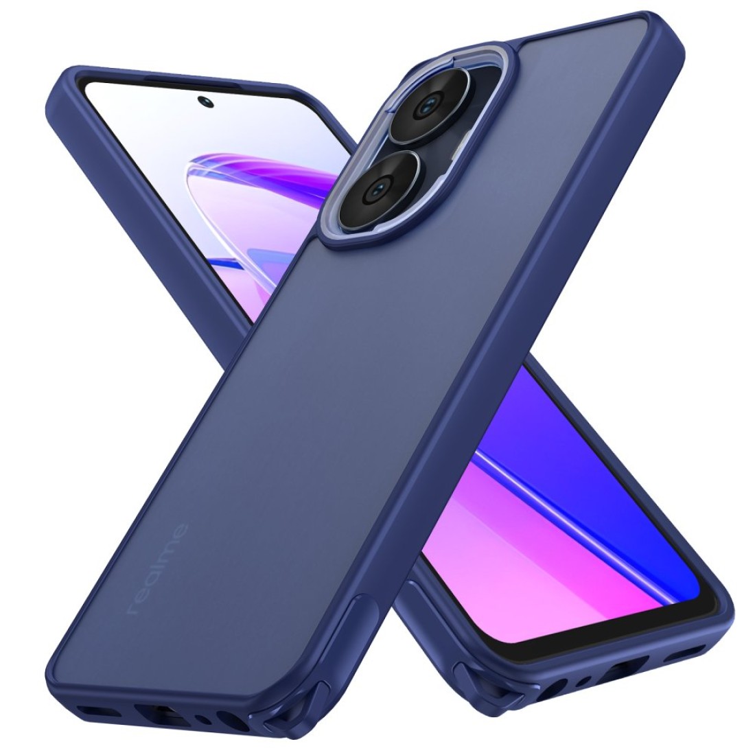  Realme C55 Kılıf Elegant Kapak - Lacivert