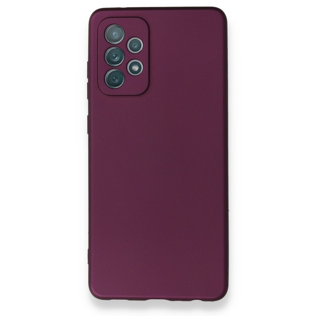  Samsung Galaxy A72 Kılıf First Silikon - Mürdüm