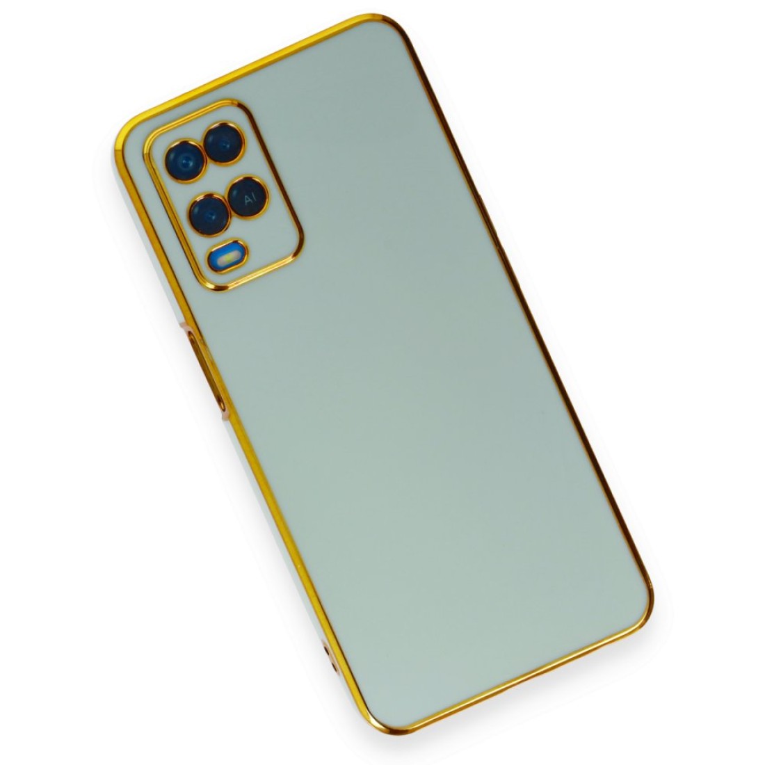  Oppo A54 4G Kılıf Volet Silikon - Açık Yeşil