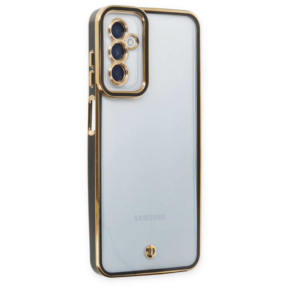  Samsung Galaxy M13 Kılıf Liva Lens Silikon - Siyah