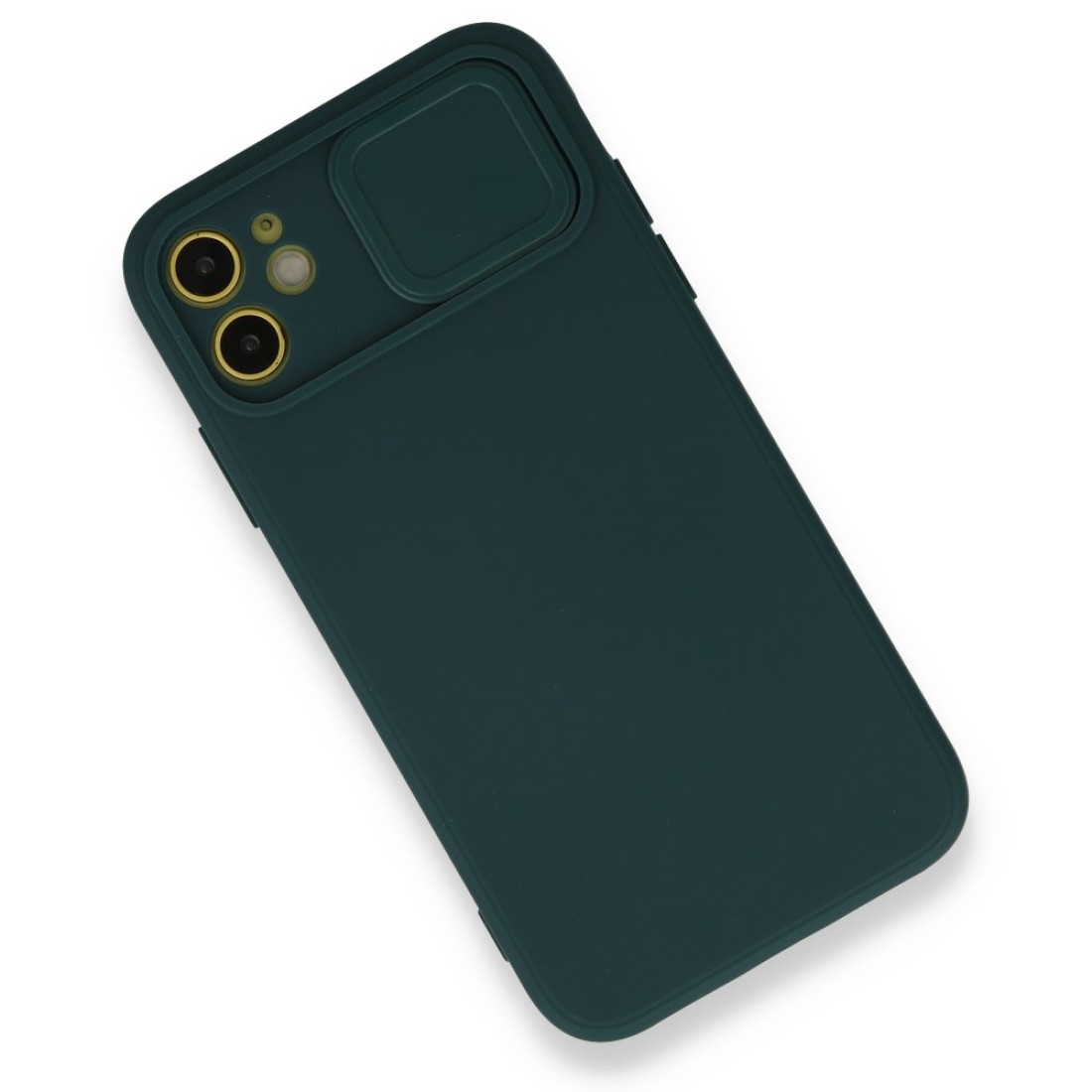  iPhone 12 Mini Kılıf Color Lens Silikon - Yeşil