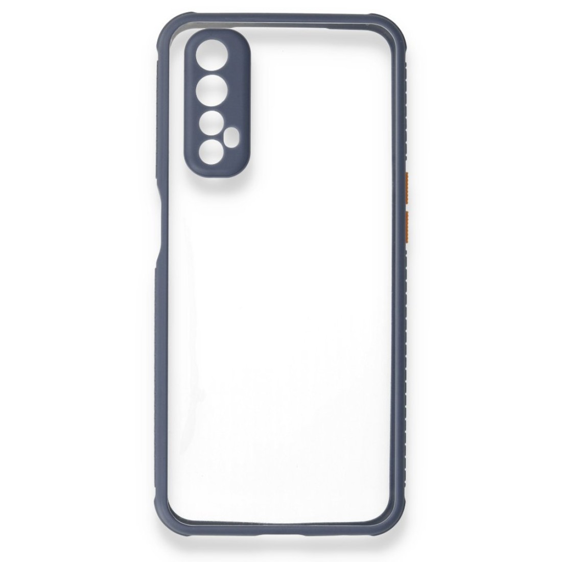 Realme 7 Kılıf Miami Şeffaf Silikon - Gri Realme 7 Kılıf Miami Şeffaf Silikon - Gri