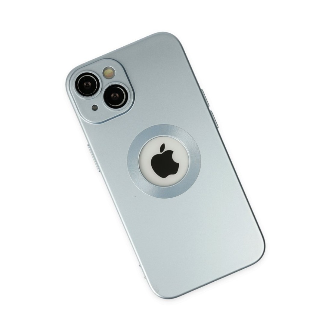  iPhone 14 Plus Kılıf Vamos Lens Silikon - Sierra Blue