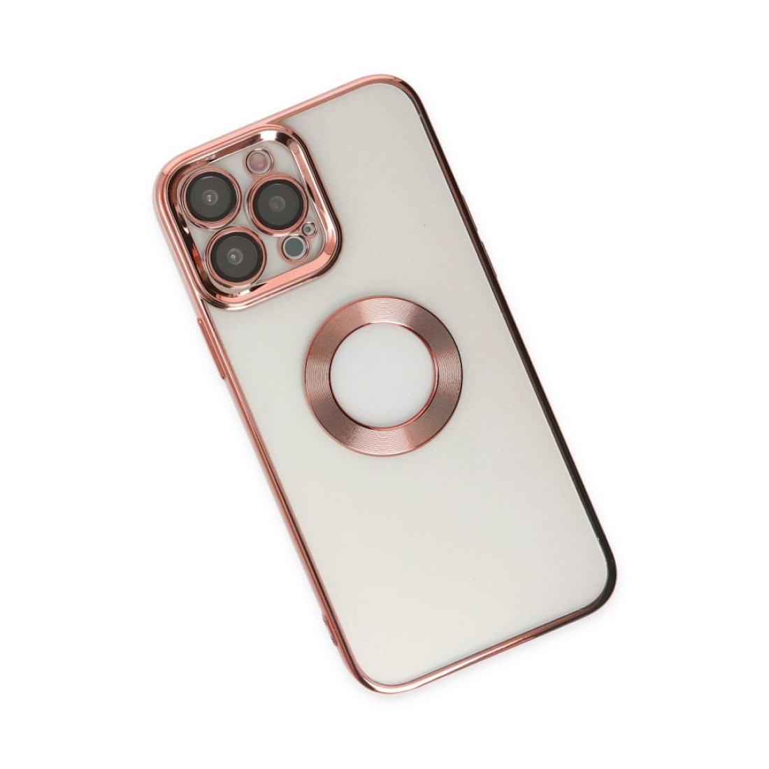 iPhone 13 Pro Max Kılıf Slot Silikon - Rose Gold iPhone 13 Pro Max Kılıf Slot Silikon - Rose Gold