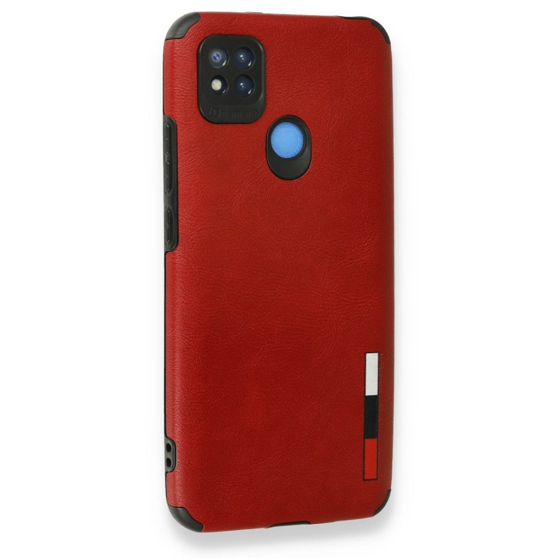  Xiaomi Redmi 9C Kılıf Loop Deri Silikon - Kırmızı