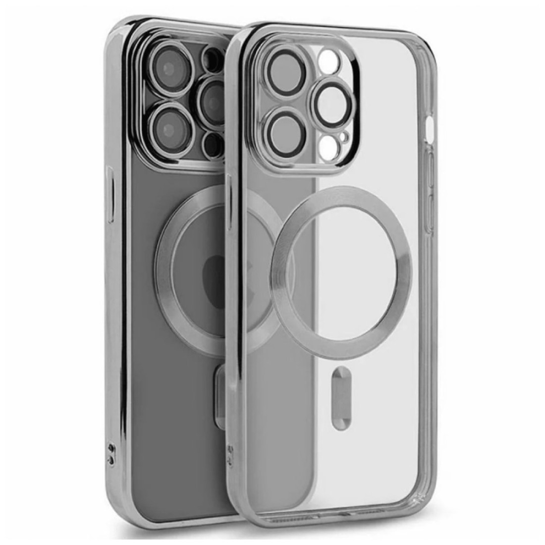  iPhone 15 Pro Max Kılıf Kross Magneticsafe Kapak - Gümüş