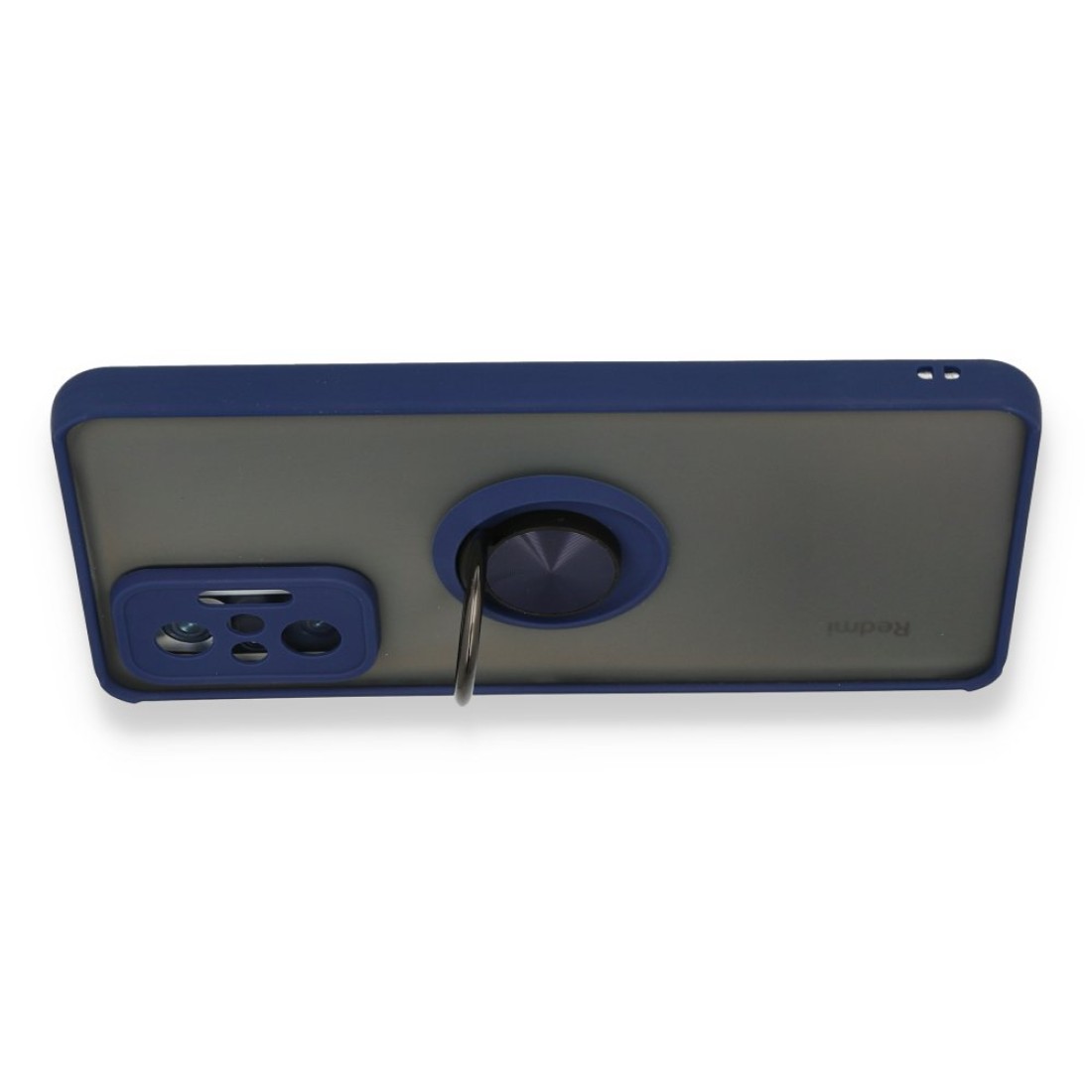  Xiaomi Redmi Note 10 Pro Kılıf Montreal Yüzüklü Silikon Kapak - Lacivert