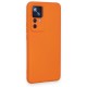 Xiaomi Mi 12T Pro Kılıf Nano içi Kadife Silikon - Turuncu Xiaomi Mi 12T Pro Kılıf Nano içi Kadife Silikon - Turuncu