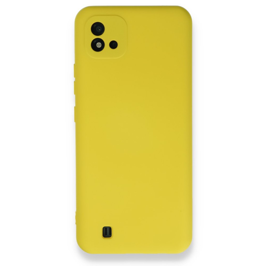  Realme C11 2021 Kılıf Nano içi Kadife Silikon - Sarı
