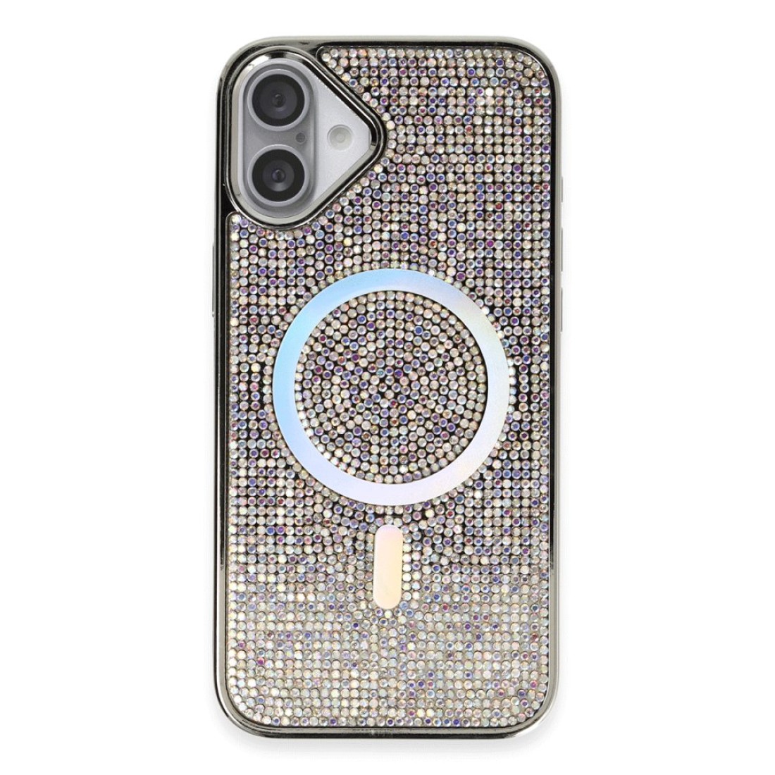  iPhone 16 Plus Kılıf Diamond Magsafe Kapak - Rainbow