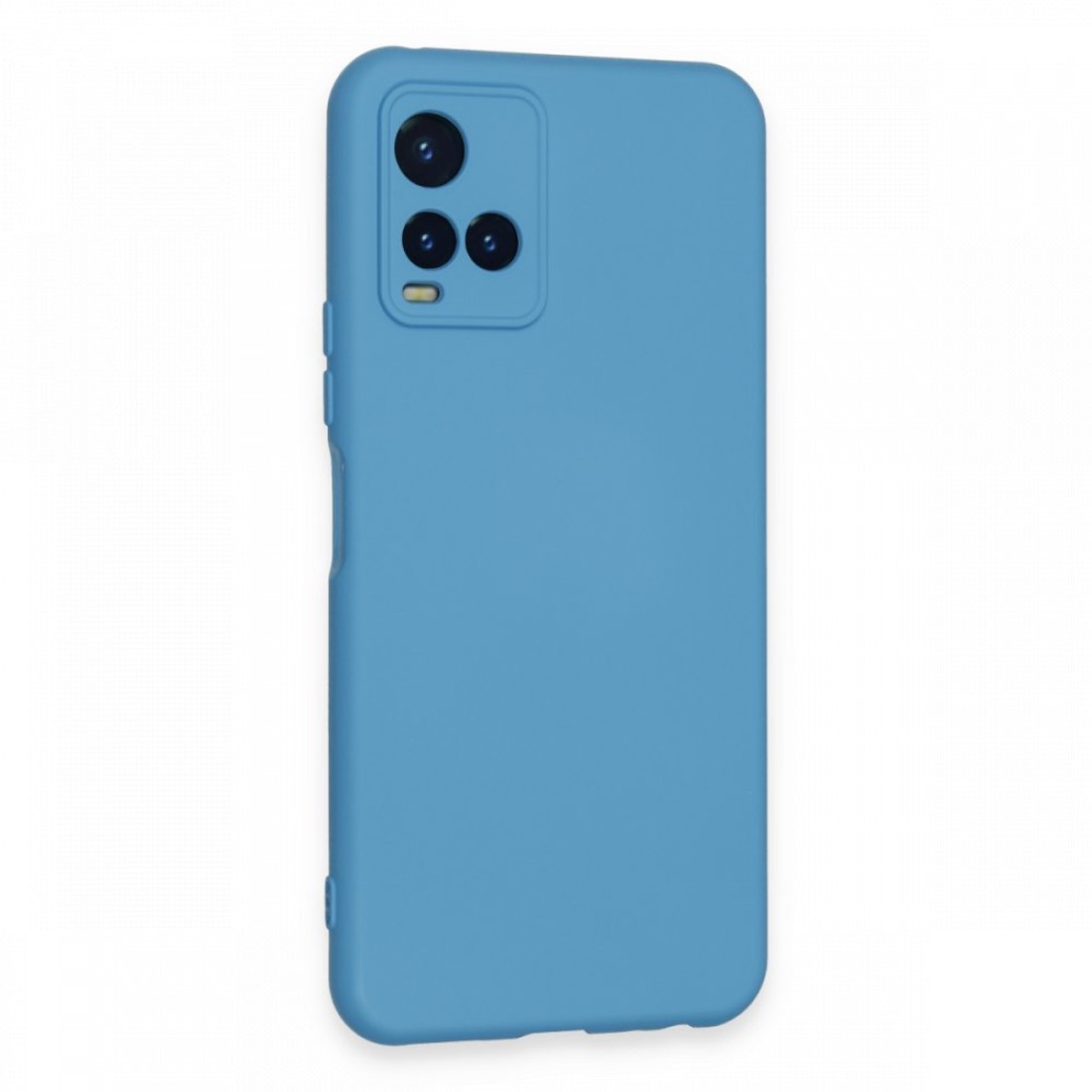  Vivo Y21S Kılıf Nano içi Kadife Silikon - Mavi
