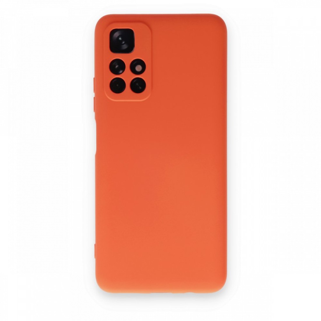  Xiaomi Redmi Note 11T Kılıf Nano içi Kadife Silikon - Turuncu