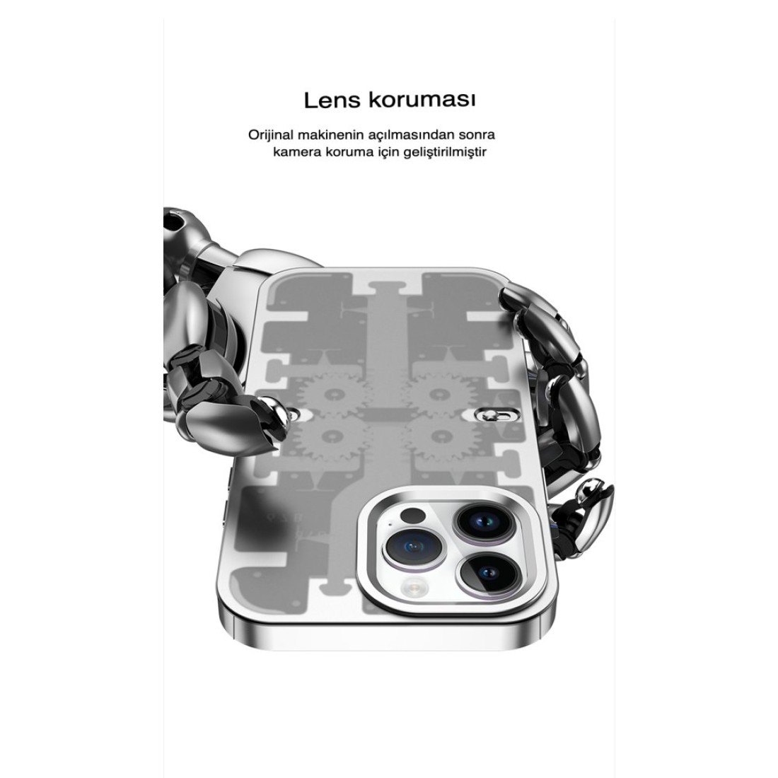 iPhone 13 Pro Max Kılıf Mekanik Bumper Kapak - Derin Mor iPhone 13 Pro Max Kılıf Mekanik Bumper Kapak - Derin Mor