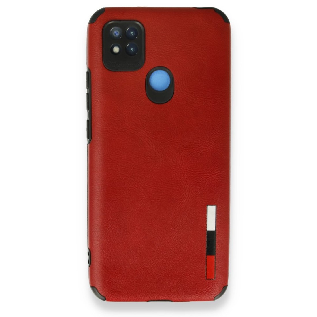  Xiaomi Redmi 9C Kılıf Loop Deri Silikon - Kırmızı