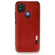  Xiaomi Redmi 9C Kılıf Loop Deri Silikon - Kırmızı