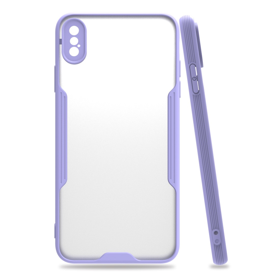  iPhone XS Max Kılıf Platin Silikon - Lila