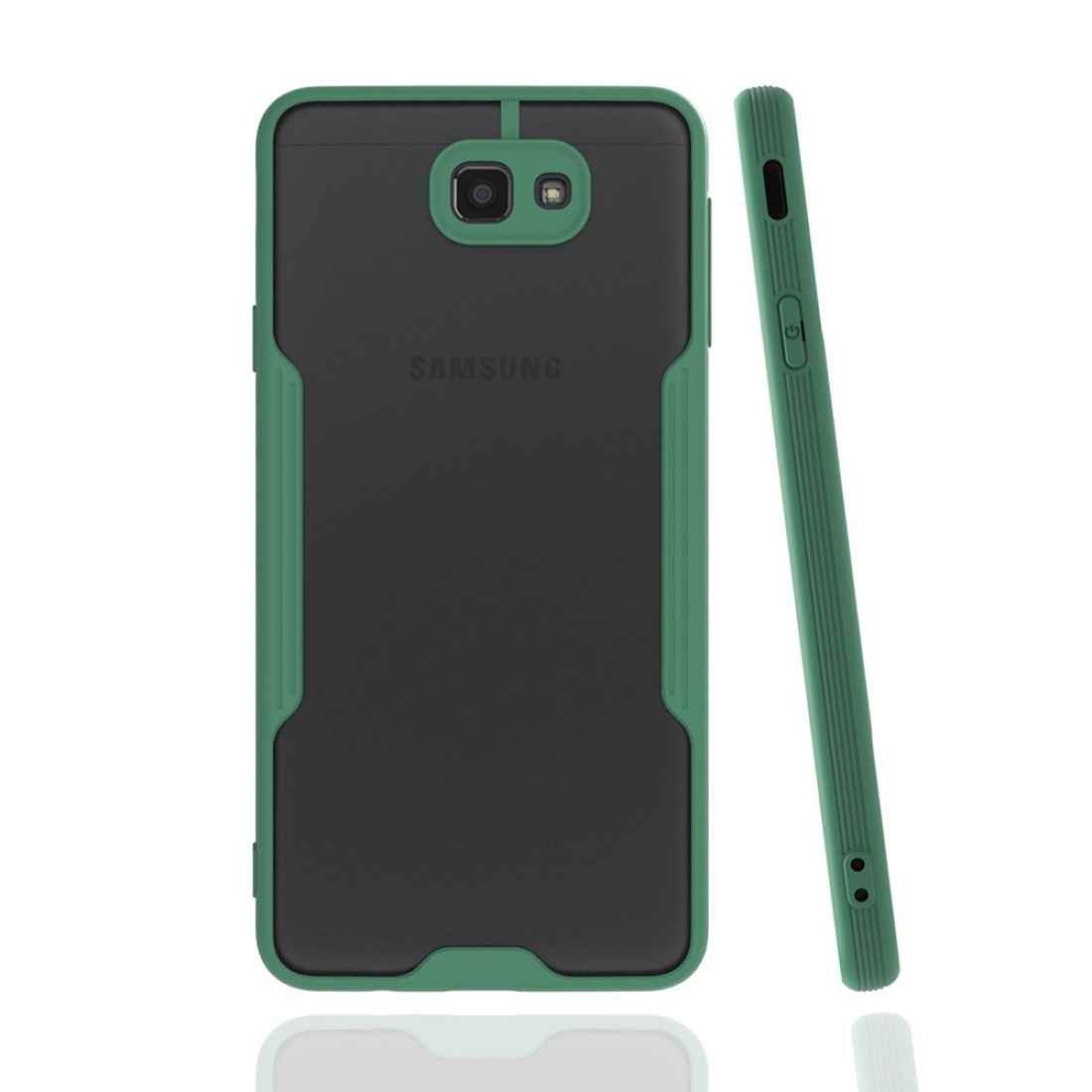  Samsung Galaxy J7 Prime Kılıf Platin Silikon - Yeşil