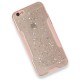  iPhone 6 Kılıf Platin Simli Silikon - Pembe